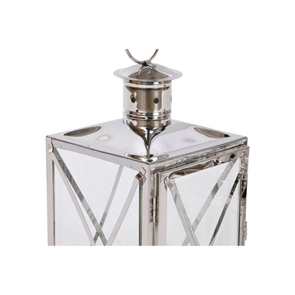 Lantern Home ESPRIT Silver Crystal Steel Chromed 16 x 15 x 32 cm (2 Pieces)