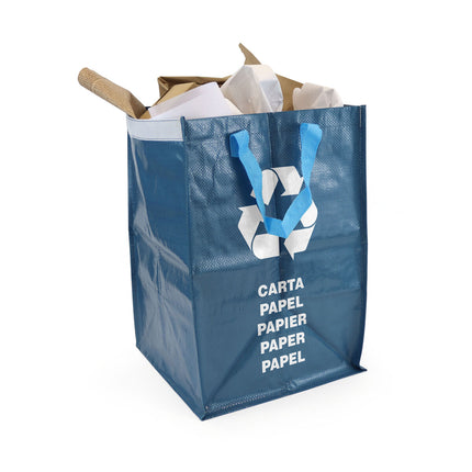 Recycling bag Confortime Blue 31,5 x 44 x 32 cm Raffia