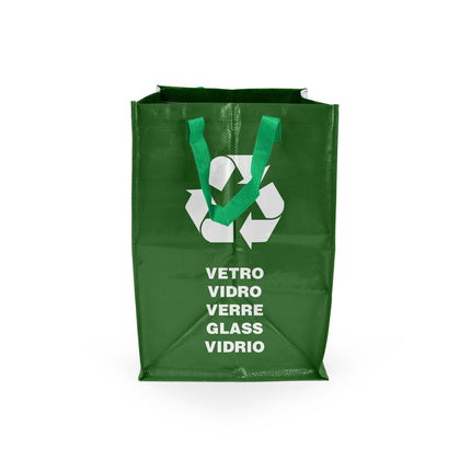 Recycling bag Confortime Green 31,5 x 44 x 32 cm Raffia