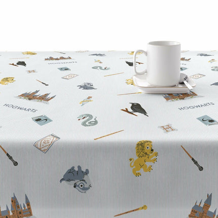 Stain-proof resined tablecloth Harry Potter Childish Hogwarts Multicolour 200 x 150 cm