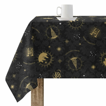 Stain-proof resined tablecloth Harry Potter Hogwarts Christmas Multicolour 200 x 150 cm