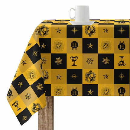 Stain-proof resined tablecloth Harry Potter Hufflepuff Multicolour 200 x 150 cm