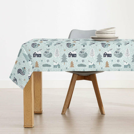 Stain-proof resined tablecloth Belum Merry Christmas Multicolour 200 x 150 cm