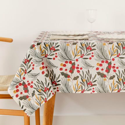 Stain-proof resined tablecloth Belum Merry Christmas Multicolour 100 x 150 cm