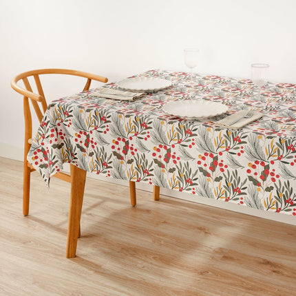 Stain-proof resined tablecloth Belum Merry Christmas Multicolour 200 x 150 cm