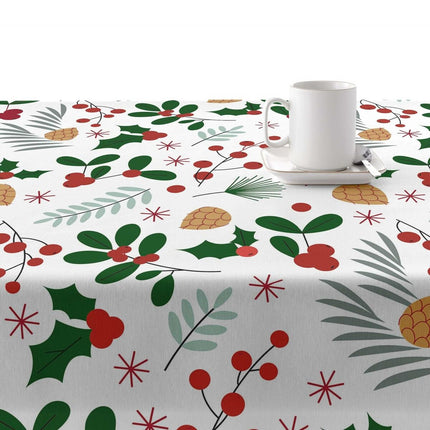 Stain-proof resined tablecloth Belum Merry Christmas Multicolour 200 x 150 cm