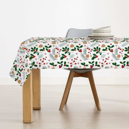 Stain-proof resined tablecloth Belum Merry Christmas Multicolour 200 x 150 cm