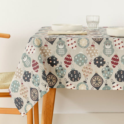 Stain-proof resined tablecloth Belum Merry Christmas Multicolour 100 x 150 cm