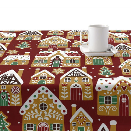 Stain-proof resined tablecloth Belum Merry Christmas Multicolour 150 x 150 cm