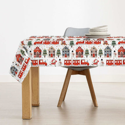 Stain-proof resined tablecloth Belum Merry Christmas Multicolour 200 x 150 cm