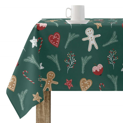 Stain-proof resined tablecloth Belum Merry Christmas Multicolour 100 x 150 cm