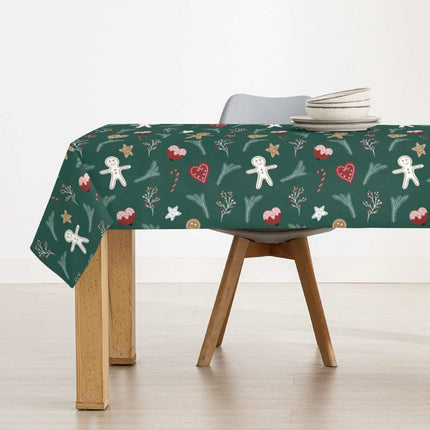 Stain-proof resined tablecloth Belum Merry Christmas Multicolour 150 x 150 cm