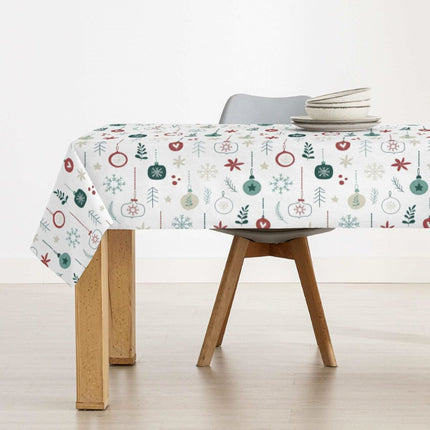 Stain-proof resined tablecloth Belum Merry Christmas Multicolour 200 x 150 cm