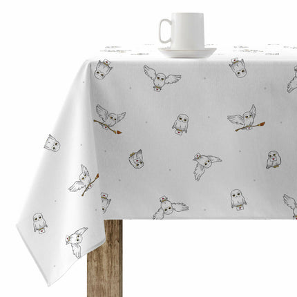 Stain-proof resined tablecloth Harry Potter Hedwig Multicolour 200 x 150 cm