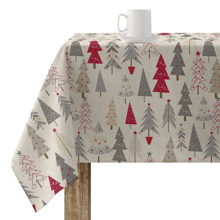 Stain-proof resined tablecloth Belum Merry Christmas Multicolour 180 x 180 cm