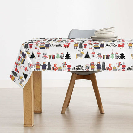 Stain-proof resined tablecloth Belum Noel Multicolour 180 x 180 cm