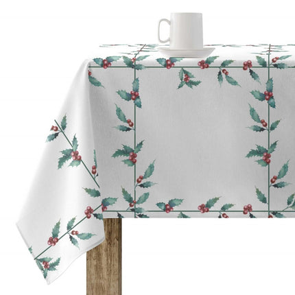 Stain-proof resined tablecloth Belum White Christmas Multicolour 180 x 180 cm