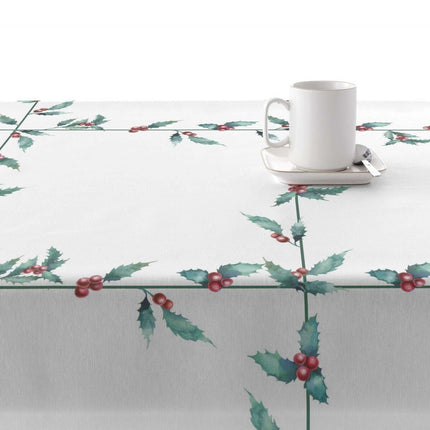 Stain-proof resined tablecloth Belum White Christmas Multicolour 180 x 180 cm