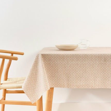 Stain-proof tablecloth Belum Plumeti White 100 x 80 cm