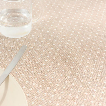 Stain-proof tablecloth Belum Plumeti White 100 x 80 cm