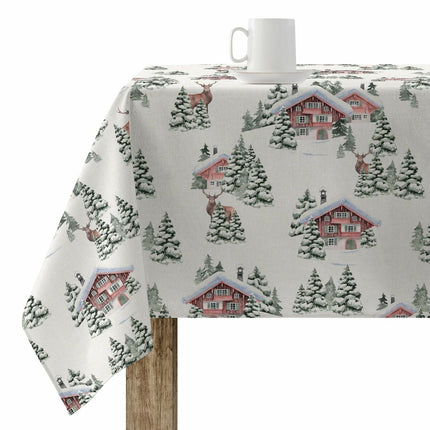 Stain-proof resined tablecloth Belum Christmas Multicolour 150 x 150 cm