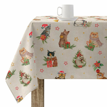 Stain-proof resined tablecloth Belum Christmas Multicolour 100 x 150 cm