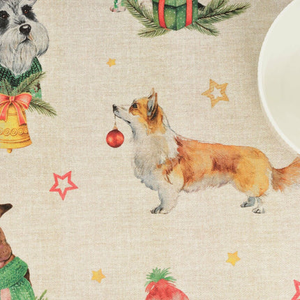 Stain-proof resined tablecloth Belum Christmas Multicolour 150 x 150 cm