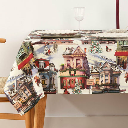 Stain-proof resined tablecloth Belum Christmas City Multicolour 250 x 150 cm