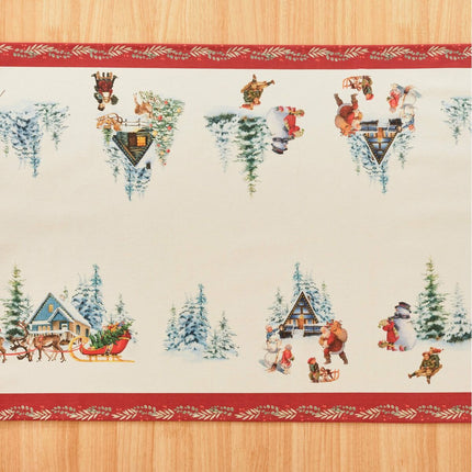 Table Runner Belum Christmas Landscape Multicolour 45 x 140 cm