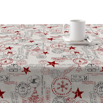 Stain-proof resined tablecloth Belum Merry Christmas Multicolour 250 x 150 cm