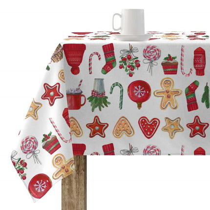 Stain-proof resined tablecloth Belum Merry Christmas Multicolour 250 x 150 cm