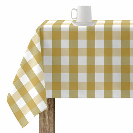 Stain-proof tablecloth Belum Cuadros Mustard 250 x 150 cm