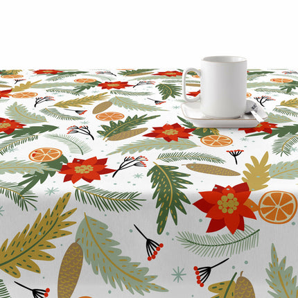 Stain-proof resined tablecloth Belum Merry Christmas Multicolour 250 x 150 cm