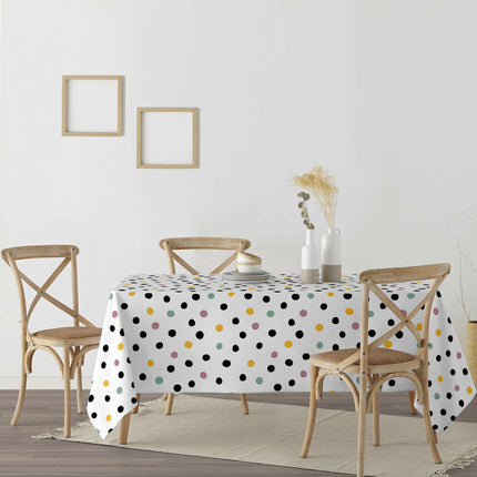 Stain-proof tablecloth Belum CUZCO White Multicolour 180 x 180 cm Spots XL