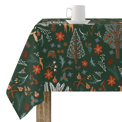 Stain-proof resined tablecloth Belum Merry Christmas Multicolour 100 x 150 cm