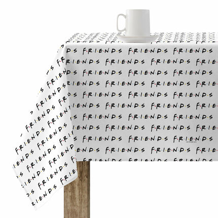 Stain-proof tablecloth Belum Friends White Multicolour 250 x 150 cm