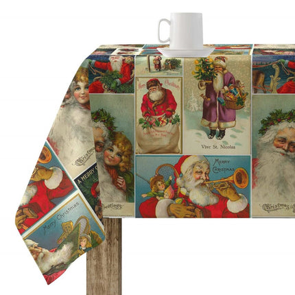 Stain-proof resined tablecloth Belum Vintage Christmas Multicolour 150 x 150 cm