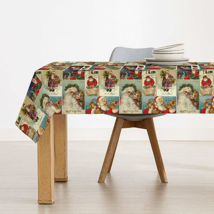 Stain-proof resined tablecloth Belum Vintage Christmas Multicolour 150 x 150 cm