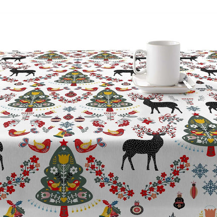 Stain-proof resined tablecloth Belum Merry Christmas Multicolour 200 x 150 cm