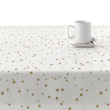 Stain-proof resined tablecloth Belum Stars Gold Multicolour 250 x 150 cm