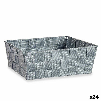 Multi-purpose basket Grey Cloth 2,4 L 20 x 8 x 24 cm (24 Units)