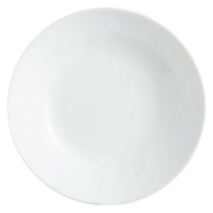Plate set Arcopal Zelie Arcopal W White Glass (20 cm) (12 pcs) - seggiliving