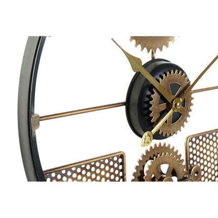 Wall Clock DKD Home Decor Silver Golden Iron Gears (40 x 5.5 x 40 cm) (2 pcs) - seggiliving