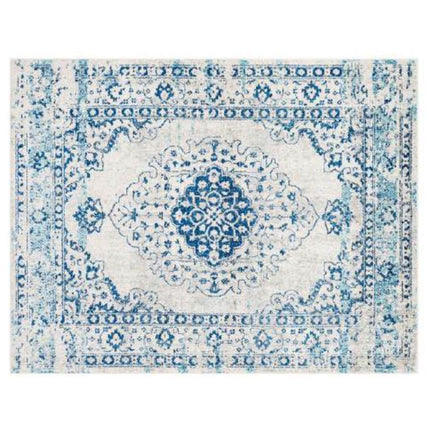 Carpet DKD Home Decor Blue Cotton Chenille (120 x 180 x 1 cm) - seggiliving