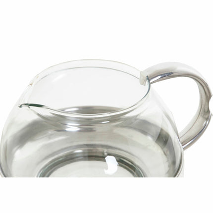 Teapot DKD Home Decor S3026075 Crystal Stainless steel Silver (18 x 14 x 12 cm) (1,05 L) - seggiliving