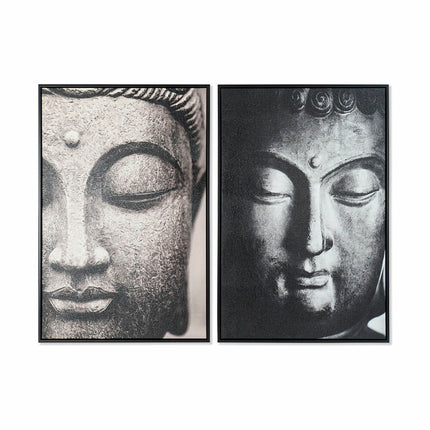 Painting DKD Home Decor Buddha Oriental (62,5 x 4,5 x 93 cm) (2 Units) - seggiliving