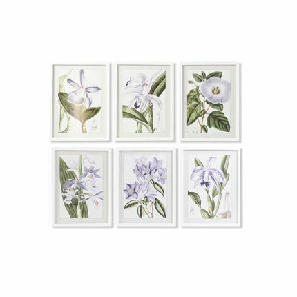 Painting DKD Home Decor Flowers (40 x 2 x 54 cm) (6 Units) - seggiliving