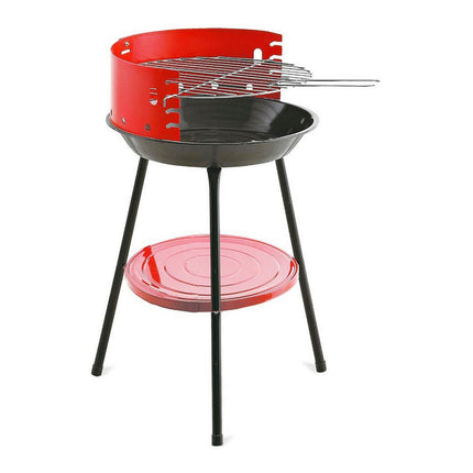 Barbecue Algon Circular Red Grill (36 x 36 x 55 cm) - seggiliving